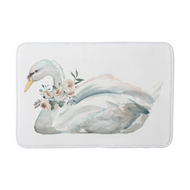 Wild Swan Bath Mat (Front)