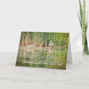 Wild Swans Fathers Day Card