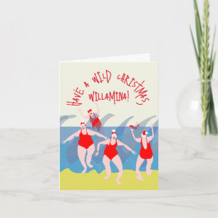 Wild Swimming Women Christmas Card