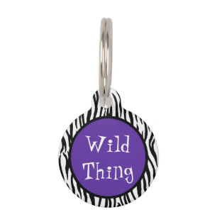 Wild Thing 2 Sided Pet ID Pet Tag