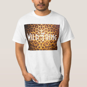 WILD THING on Leopard print Tee
