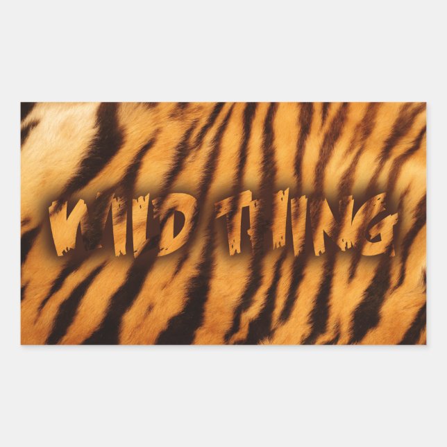 WILD THING RECTANGULAR STICKER (Front)