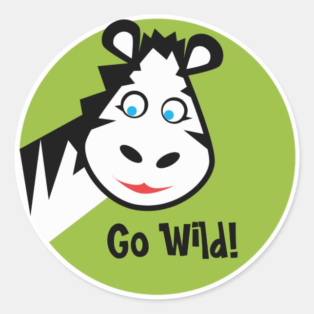 Wild Thing - Sticker - Zebra (Front)