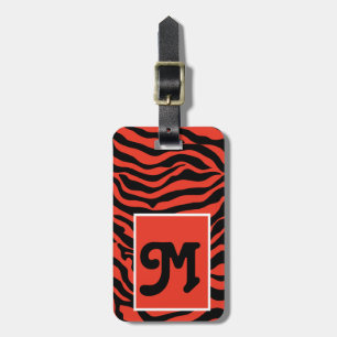 Wild Thing Zebra Print Personalised Luggage TagFun Tag