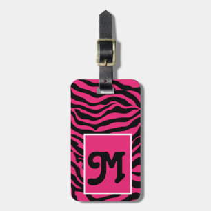 Wild Thing Zebra Print Personalised Luggage TagFun Tag