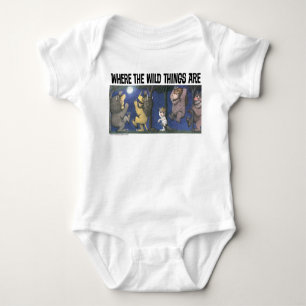 Wild Things and Max Dancing in Moonlight Baby Bodysuit