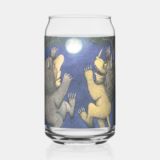 Wild Things and Max Dancing in Moonlight Can Glass (Front)