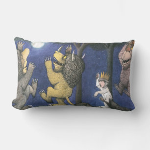 Wild Things and Max Dancing in Moonlight Lumbar Cushion