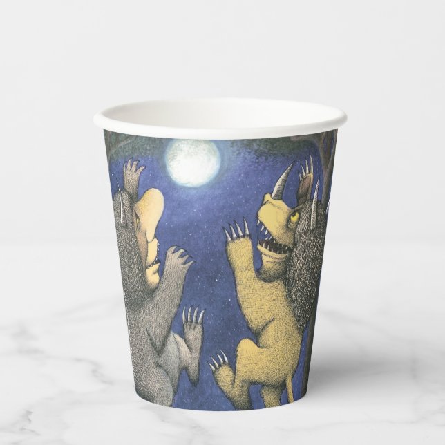 Wild Things and Max Dancing in Moonlight Paper Cups (Front)