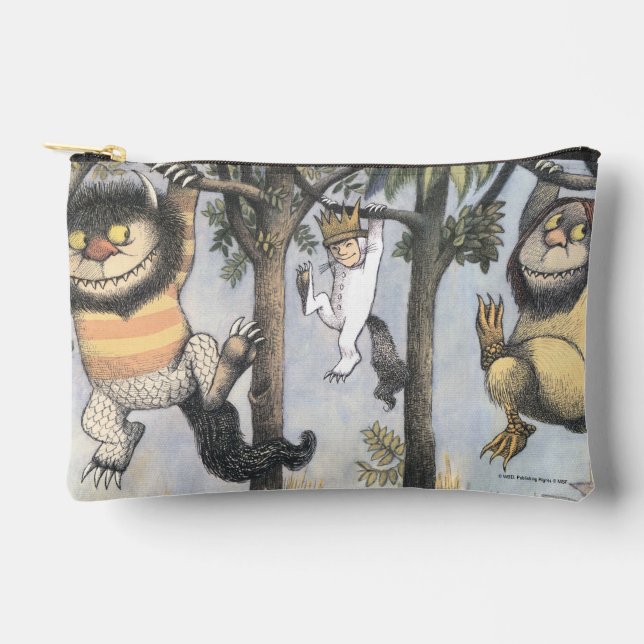 Wild Things and Max Swinging From Trees Accessory Pouch (Front)