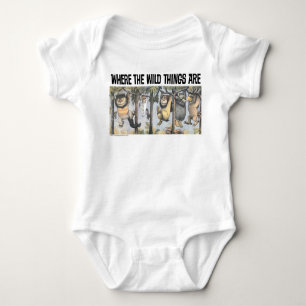 Wild Things and Max Swinging From Trees Baby Bodysuit