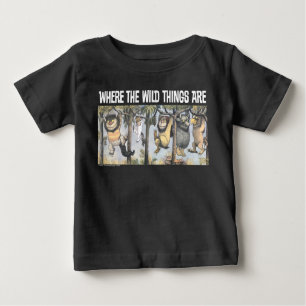 Wild Things and Max Swinging From Trees Baby T-Shirt