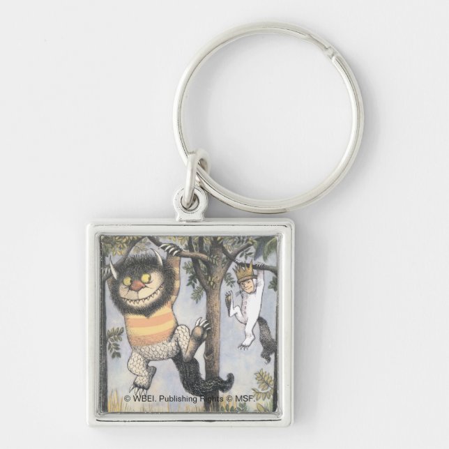 Wild Things and Max Swinging From Trees Key Ring (Front)