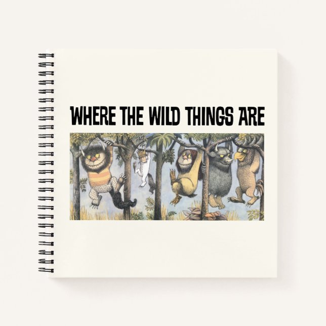 Wild Things and Max Swinging From Trees Notebook (Front)