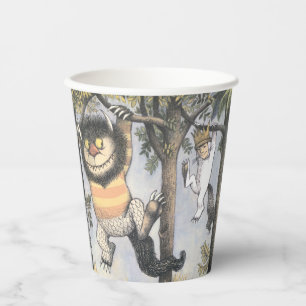 Wild Things and Max Swinging From Trees Paper Cups