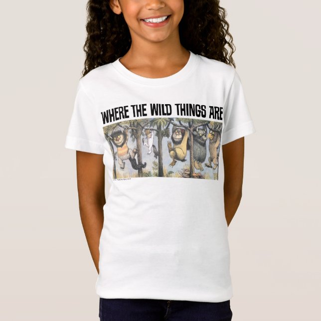 Wild Things and Max Swinging From Trees T-Shirt (Front)