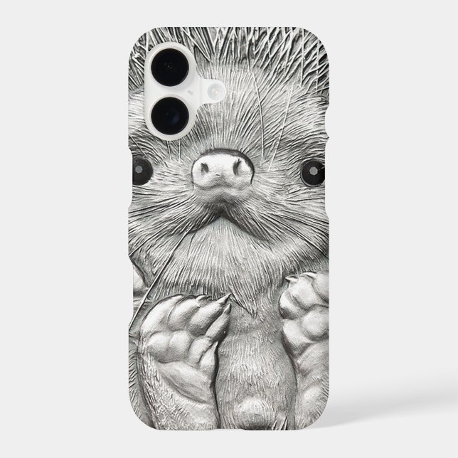 WILD THINGS: Silver Hedgehog iPhone 7 Case (Back)