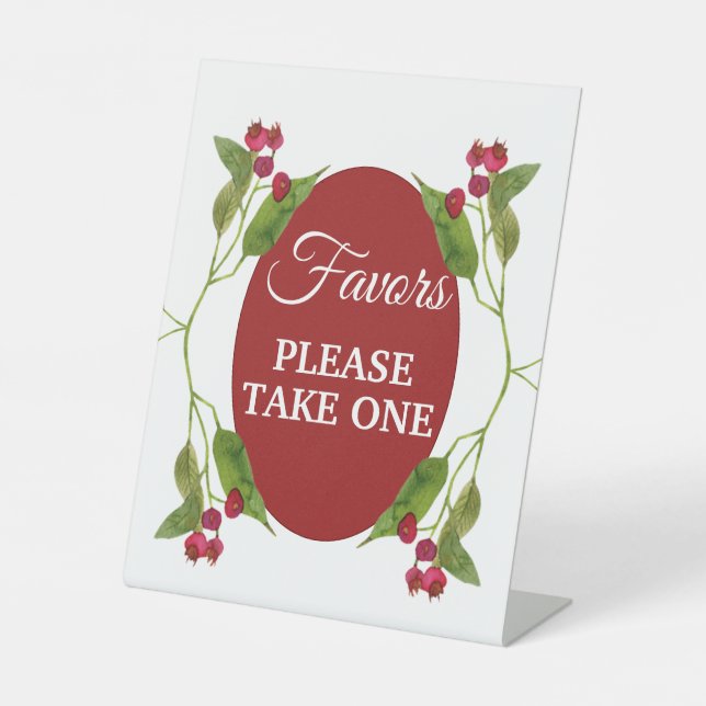 Wild Thistle Fruits Favours Sign (Front)