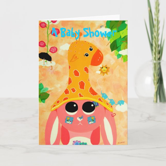 Wild Thoughts Baby Shower Invitation (Front)