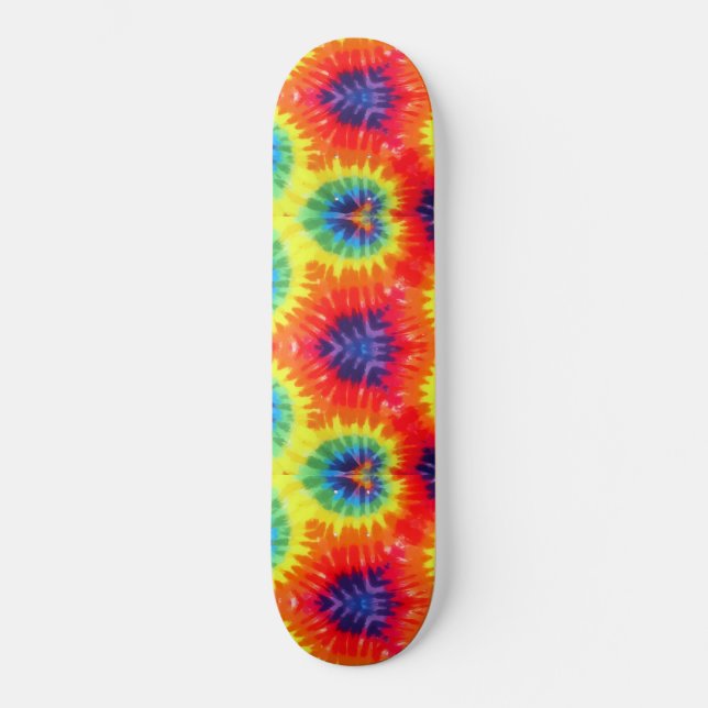 Wild Tie Dye Colour Blast Explosion Skateboard (Front)