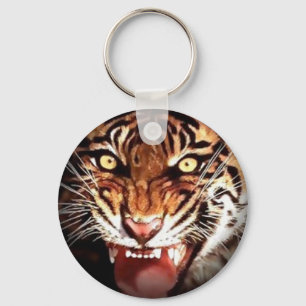 Wild Tiger Artwork Key Ring