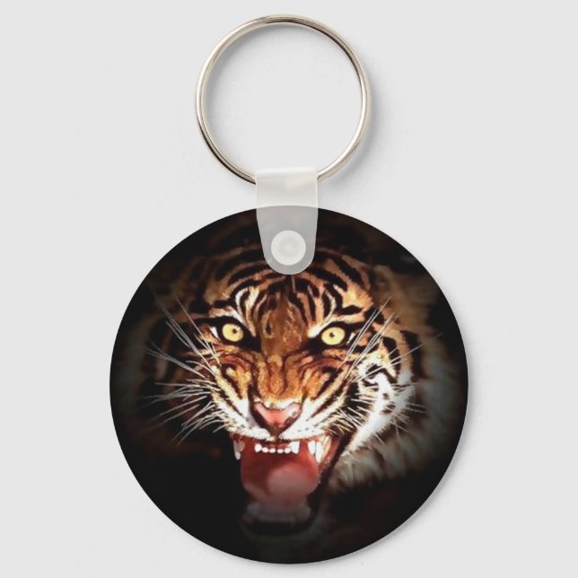 Wild Tiger Artwork Key Ring (Front)