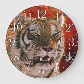 Wild Tiger Big Cat Art Animal-lover Wall Clock