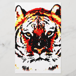 Wild Tiger Eyes Stationery