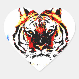 Wild Tiger Heart Sticker