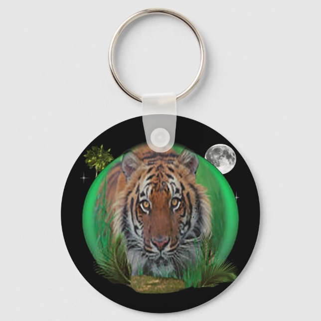 wild tiger key ring (Front)