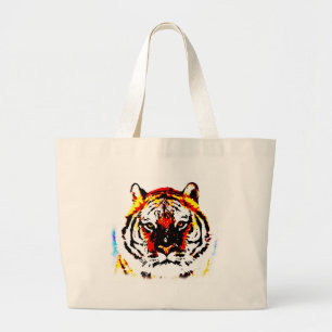 Wild Tiger Large Tote Bag