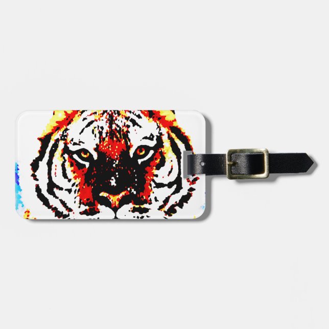 Wild Tiger Luggage Tag (Front Horizontal)