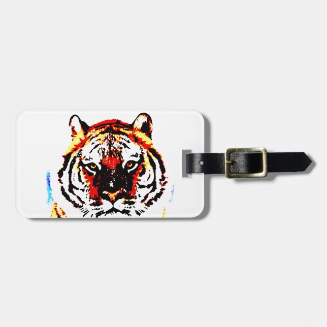 Wild Tiger Luggage Tag (Front Horizontal)