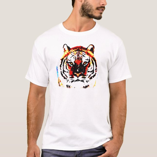 Wild Tiger Pop Art T-Shirt (Front)
