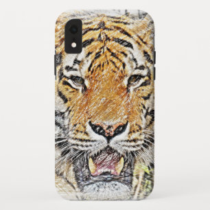 Wild Tiger Sketch Case-Mate iPhone Case