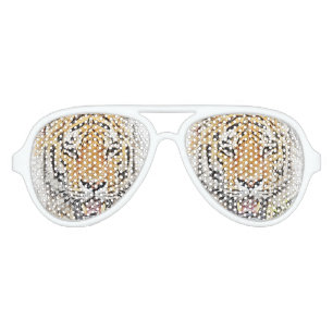 Wild Tiger Sketch - Tiger Art Photography Aviator Sunglasses