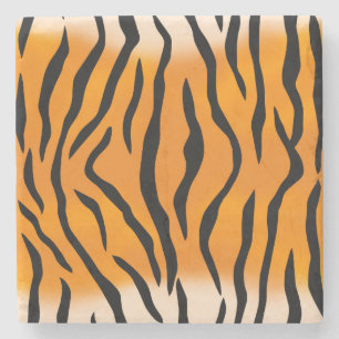 Wild Tiger Stripes Stone Coaster