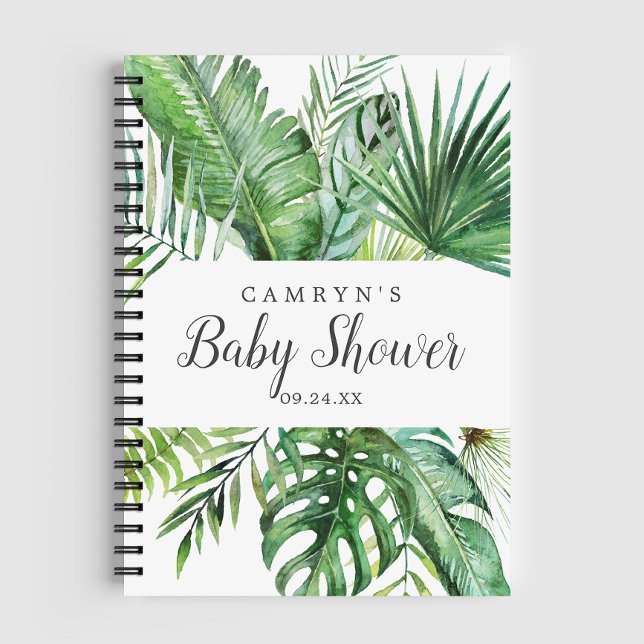 Wild Tropical Palm Baby Shower Gift List Notebook (Creator Uploaded)