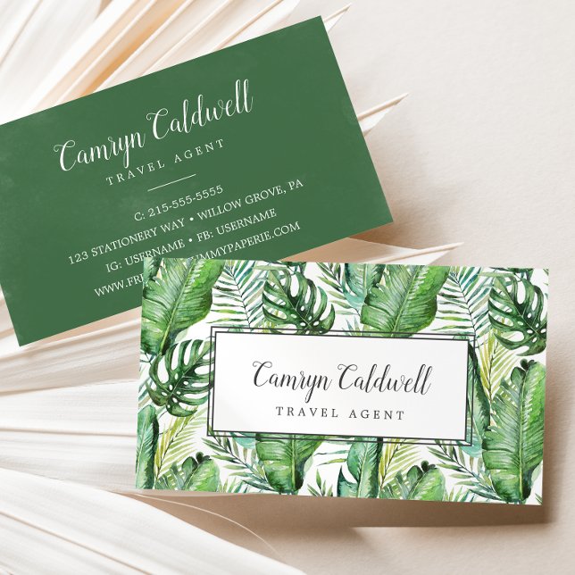 Wild Tropical Palm Business Card (Creator Uploaded)
