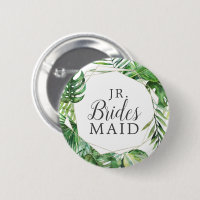 Wild Tropical Palm Jr. Bridesmaid Bridal Shower
