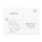 Wild Tropical Palm Menu Choice RSVP Postcard