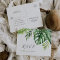 Wild Tropical Palm Song Request RSVP Postcard
