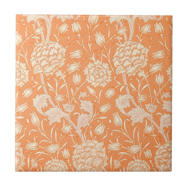 Wild Tulip by William Morris   Tile (Front)
