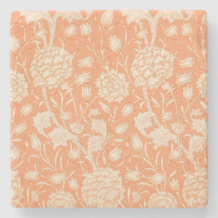 Wild Tulip Pattern (by William Morris) Stone Coaster