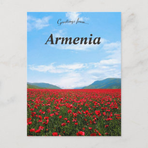Wild Tulips in Alaverdi Armenia Postcard