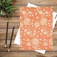 Wild Tulips Peach Pattern William Morris
