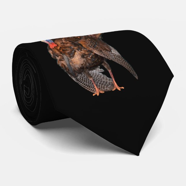 Wild Turkey (Alabama, Massachusetts, Oklahoma) Tie (Rolled)