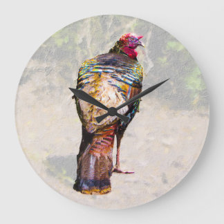 wild turkey clock