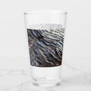 Wild Turkey Feathers II Abstract Nature Design Glass