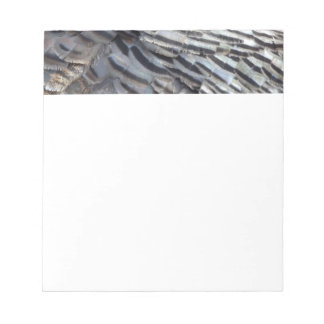Wild Turkey Feathers II Abstract Nature Design Notepad